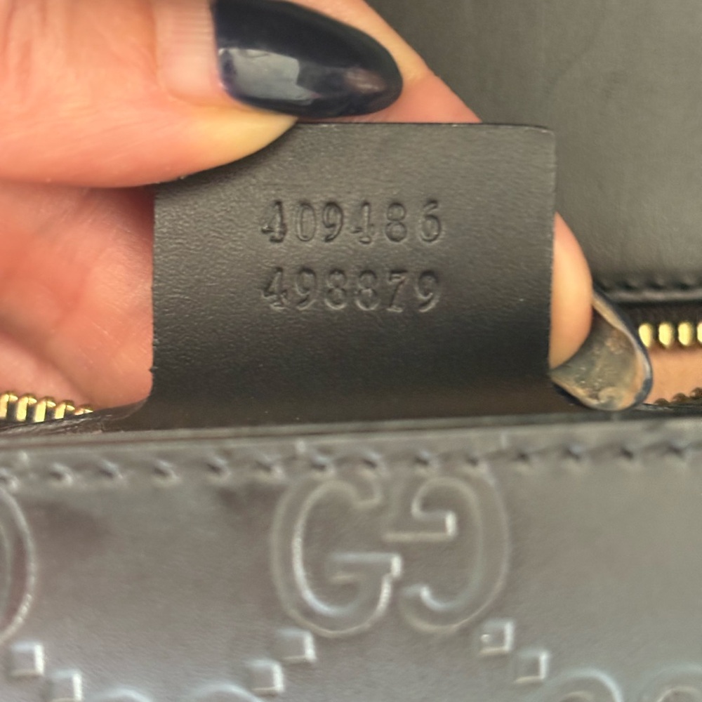 Gucci black microguccissima padlock chain two way bag size medium - Picture 7 of 15
